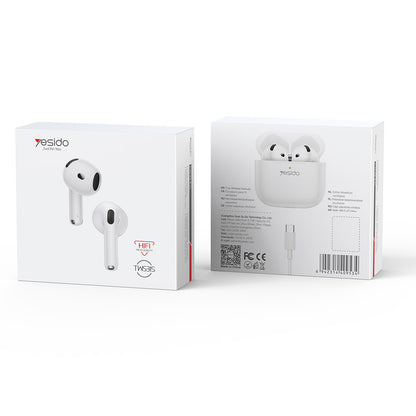 Handsfree Bluetooth Yesido TWS31S, TWS, Λευκό