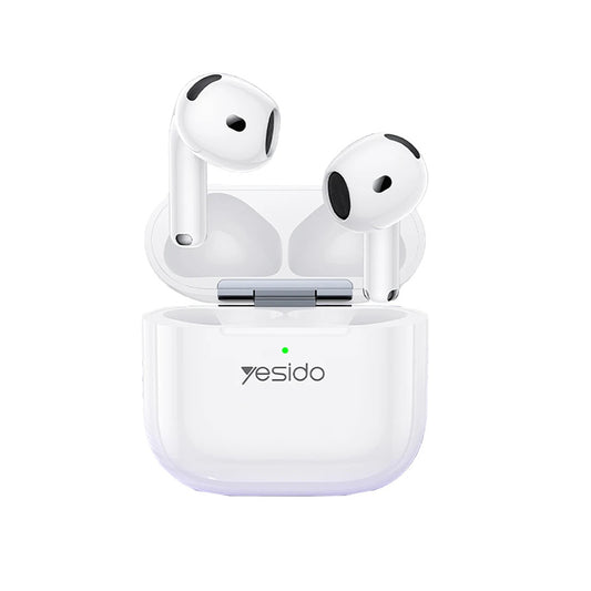Handsfree Bluetooth Yesido TWS32, TWS, ANC, Λευκό