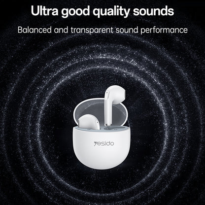 Handsfree Bluetooth Yesido TWS35, TWS, Λευκό
