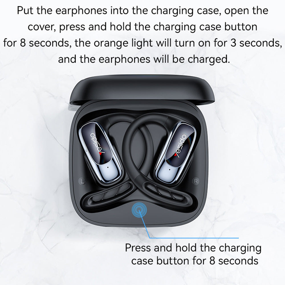 Handsfree Bluetooth Yesido YSP24, TWS, Μαύρο