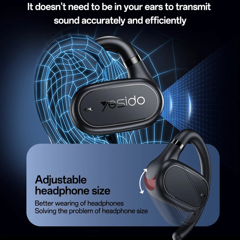 Handsfree Bluetooth Yesido YSP25, TWS, Black