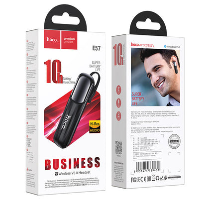Bluetooth Handsfree HOCO E57, A2DP, Black