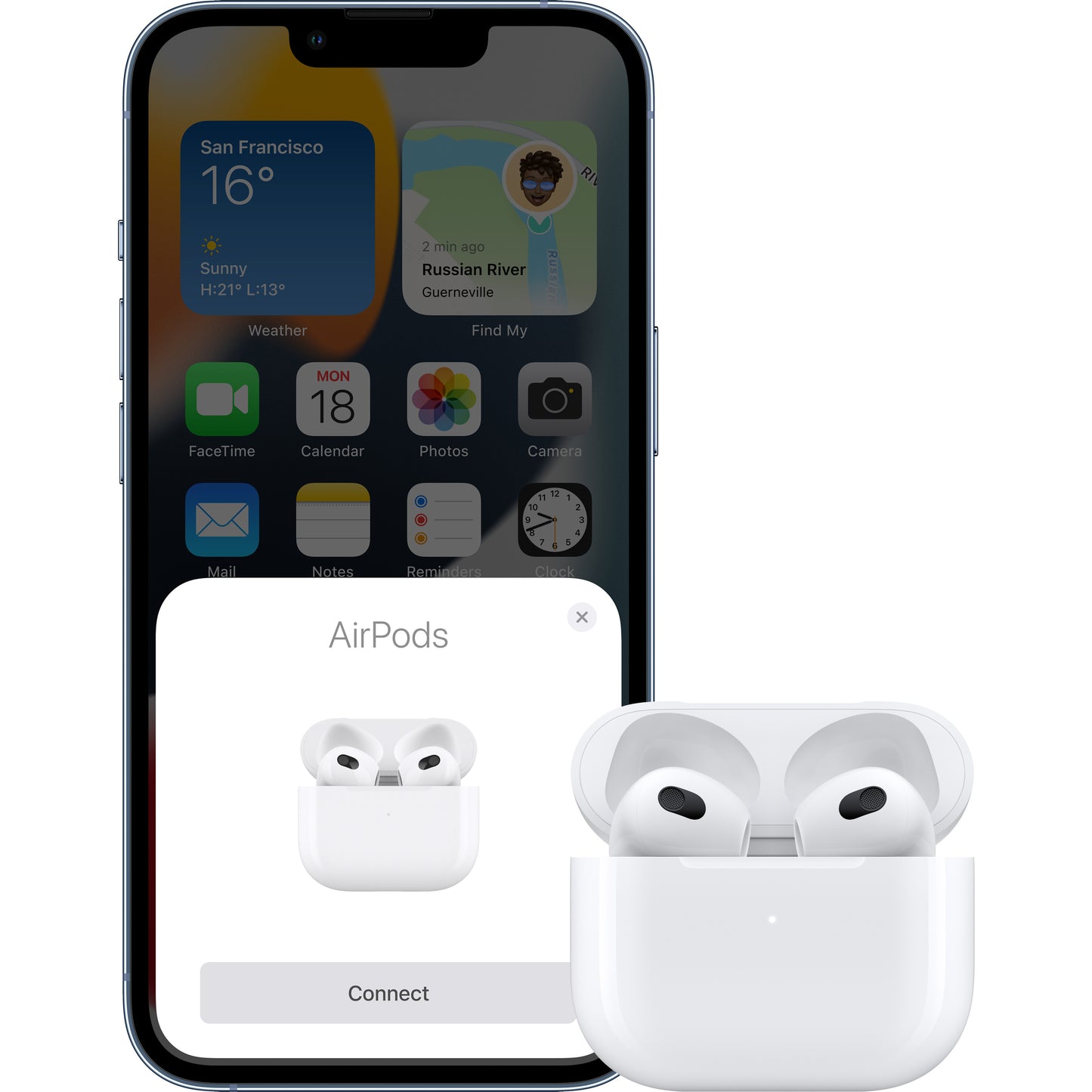 Handsfree Bluetooth Apple Airpods 3, Λευκό MME73ZM/A