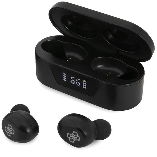 Handsfree Bluetooth Guess Classic Logo, TWS, Μαύρο