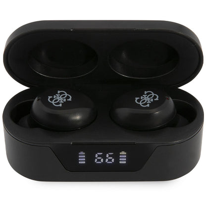 Handsfree Bluetooth Guess Classic Logo, TWS, Μαύρο