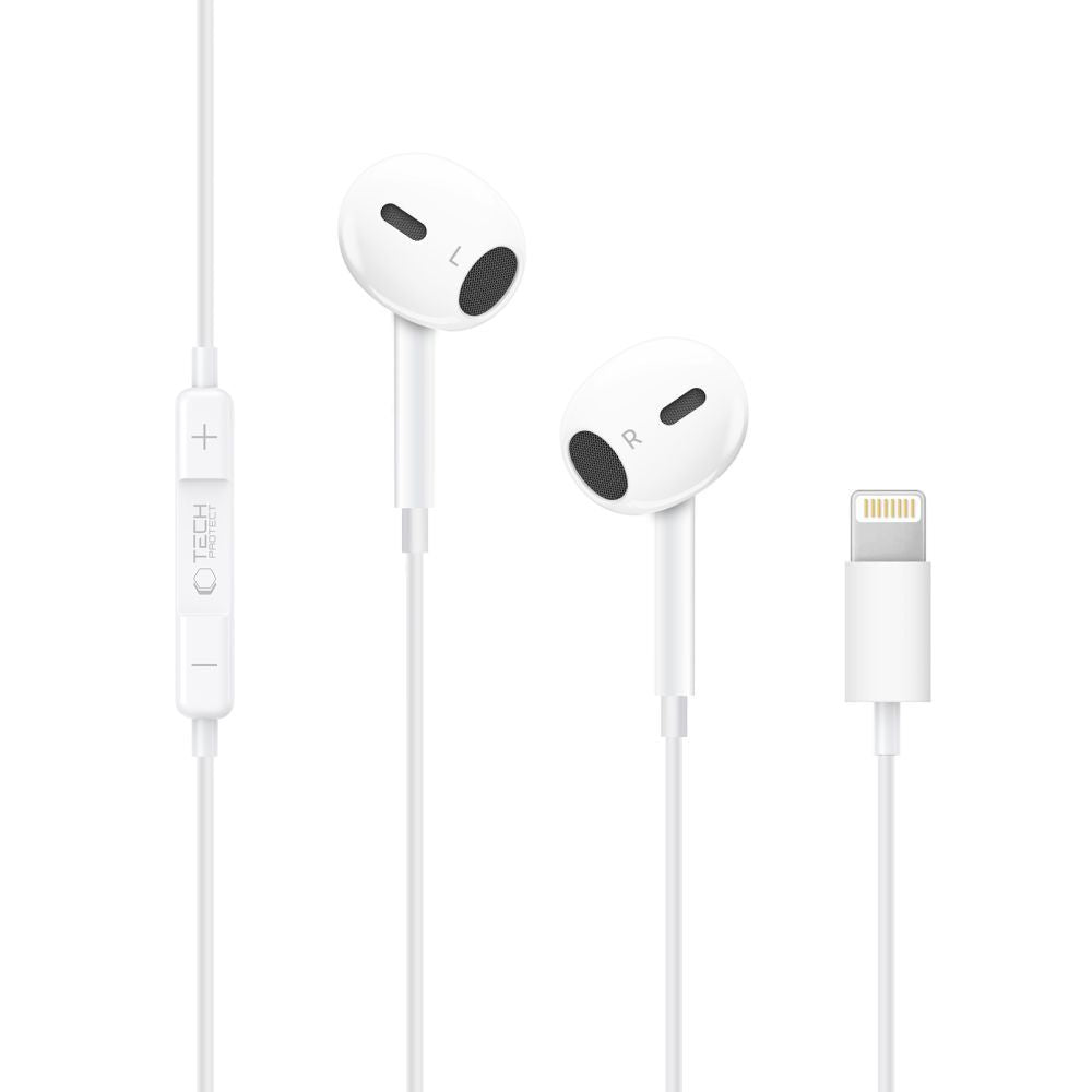 Handsfree Lightning Tech-Protect Ultraboost Core G2, Λευκό 