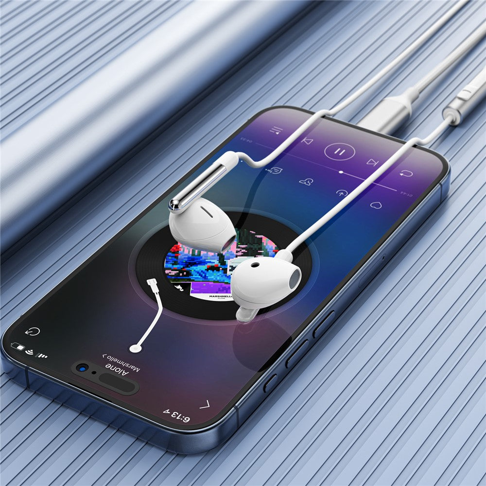 Handsfree USB-C Acefast L3, 1.2m, White