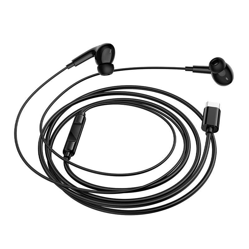 Handsfree USB-C Borofone BM100 Pro Fuente, Μαύρο