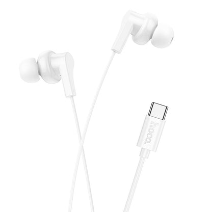 Handsfree USB-C HOCO M114, Λευκό