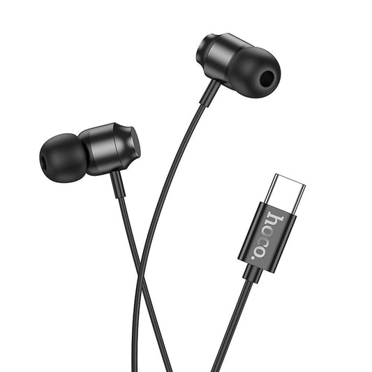 Handsfree USB-C HOCO M122, Μαύρο
