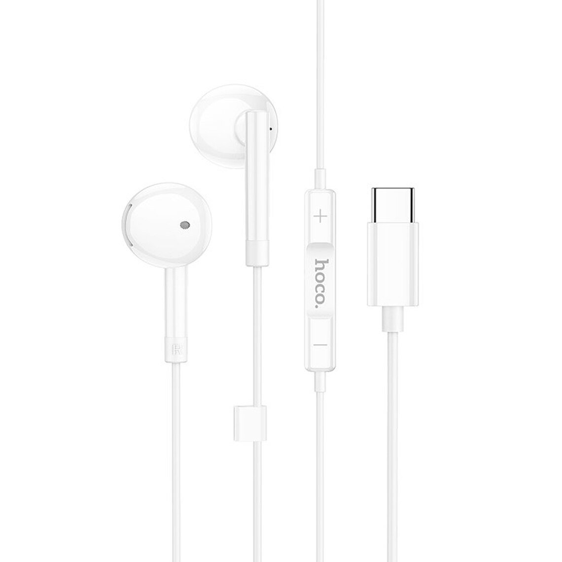 Handsfree USB-C HOCO M95, Λευκό