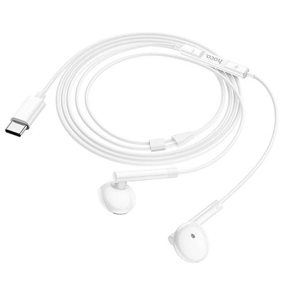 Handsfree USB-C HOCO M95, Λευκό