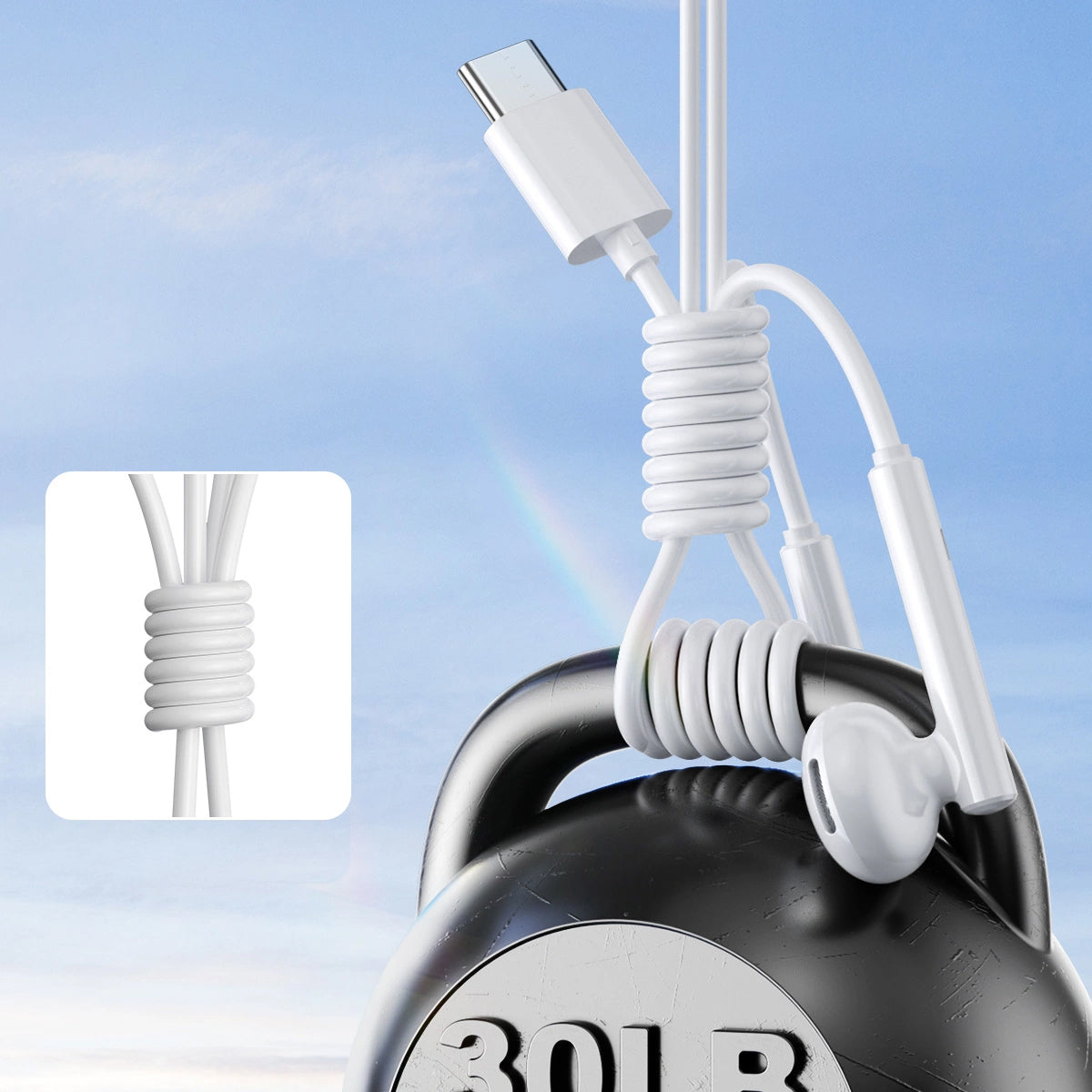 Handsfree USB-C Joyroom JR-EC05, Λευκό