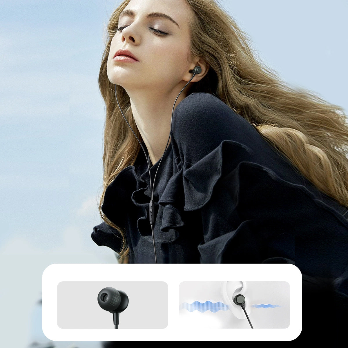 Handsfree USB-C Joyroom JR-EC06, Γκρι