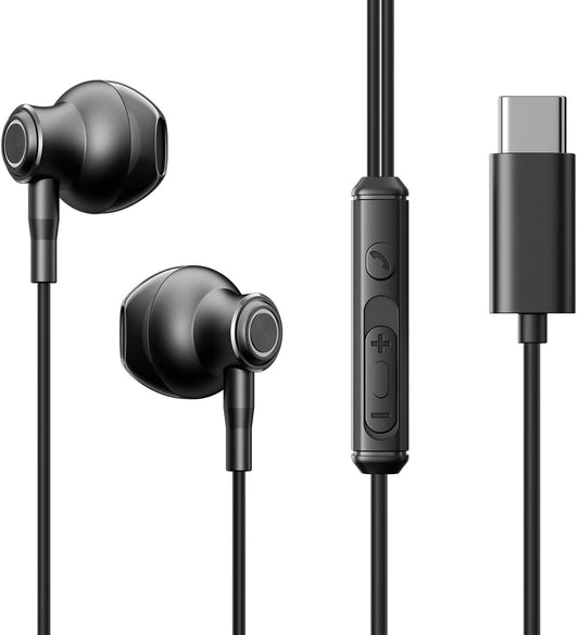 Handsfree USB-C Joyroom JR-EC07, Μαύρο