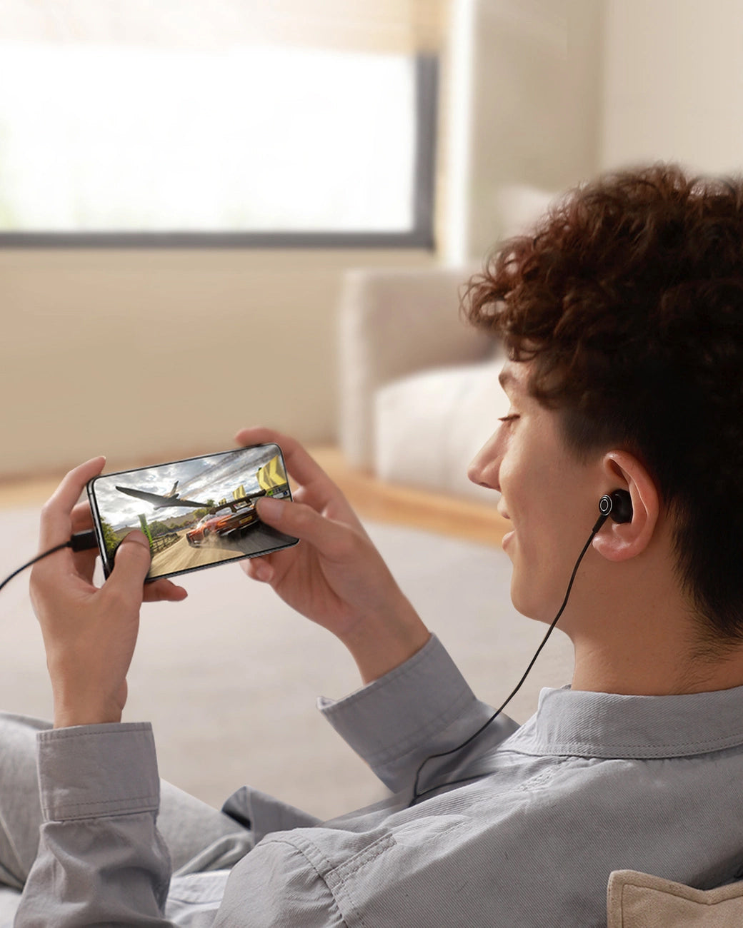 Handsfree USB-C Joyroom JR-EC07, Μαύρο