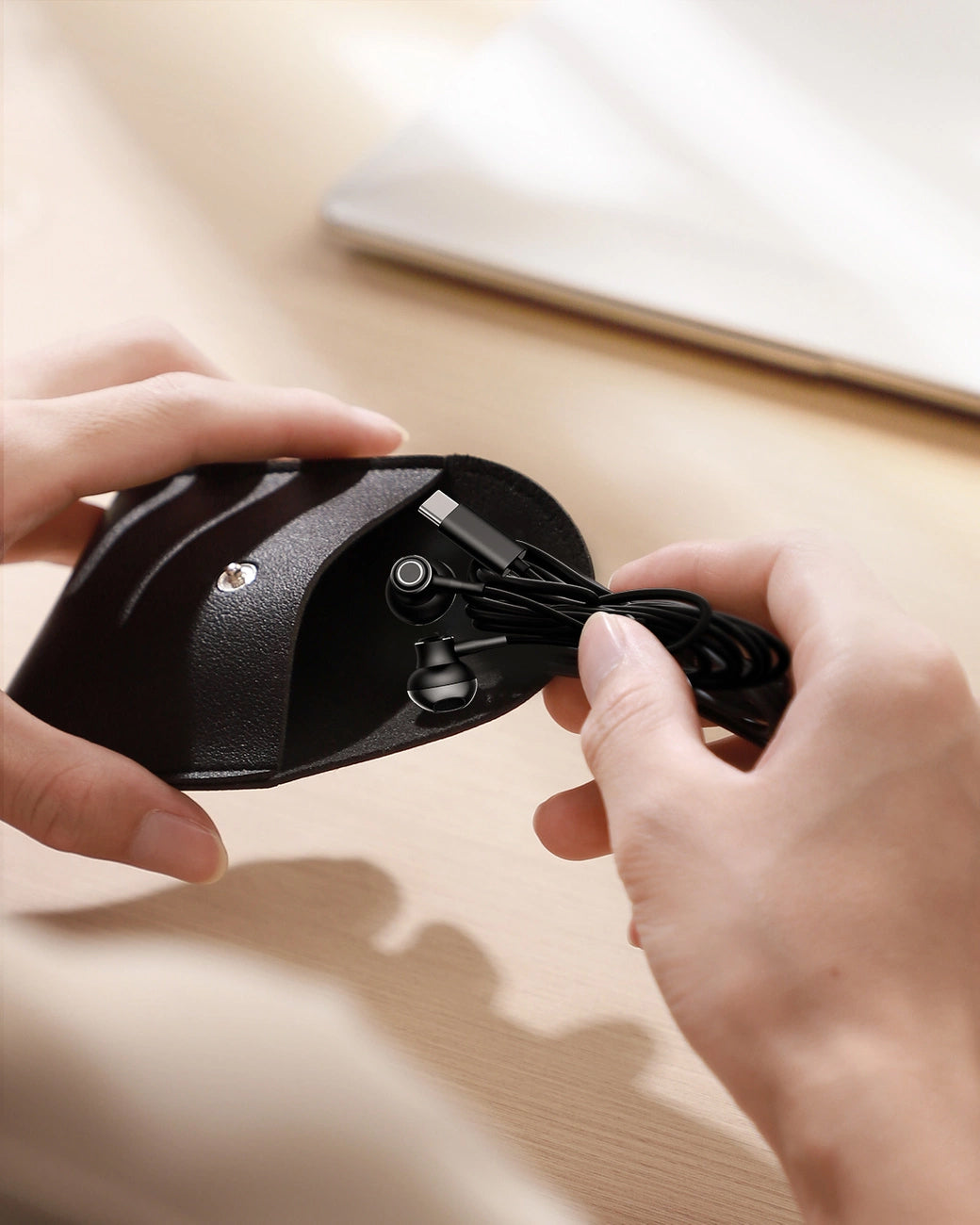 Handsfree USB-C Joyroom JR-EC07, Μαύρο