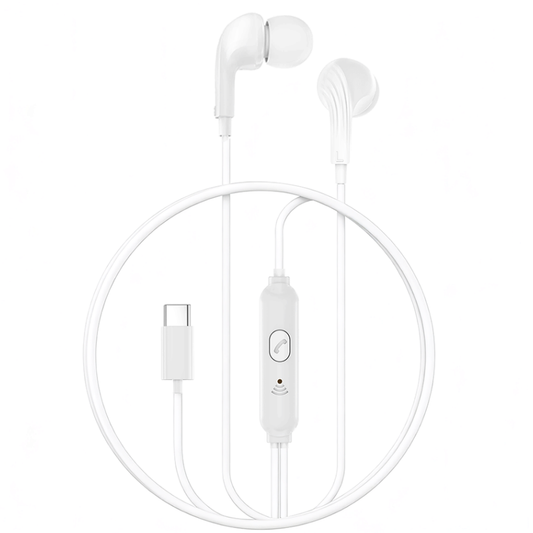 Handsfree USB-C XO Design EP82, Λευκό