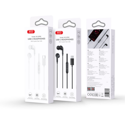 Handsfree USB-C XO Design EP82, Λευκό