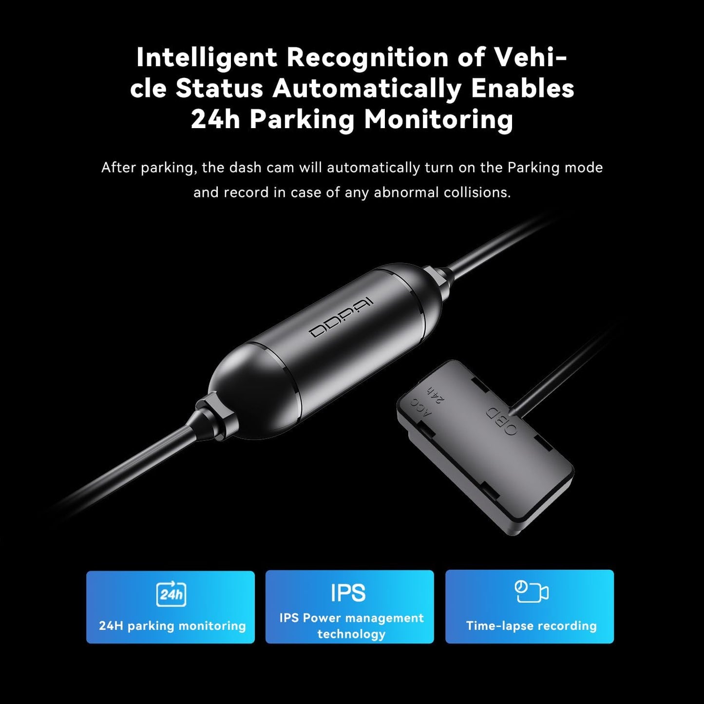 Hardwire OBD DDPAI DC001 για την Κάμερα E3 / Mini5 / N1 Dual / N3 / N3 Pro / N5 Dual / Z40 / Z50