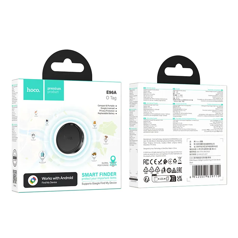 HOCO SmartTag E96A για σειρές Android, Μαύρο