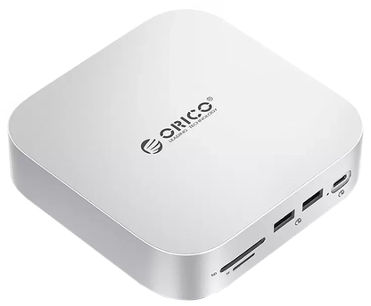 Orico MiniLink M48PR Multifunctional Hub for Apple Mac Mini M4, 9in1, Silver