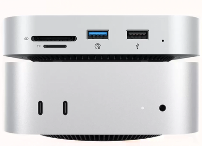 Orico MiniLink M48PR Multifunctional Hub for Apple Mac Mini M4, 9in1, Silver