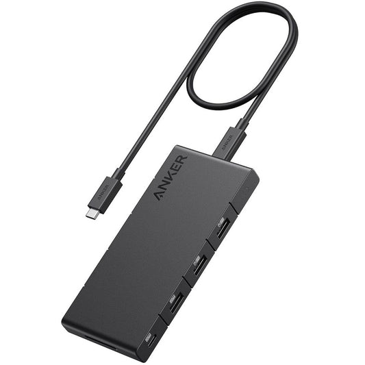 Hub USB-C Anker, 1 x USB-A 3.0 - 2 x USB-A - 3 x USB-C - 2 x HDMI - 1 x RJ45 - 1 x SD, Μαύρο A83A2G11