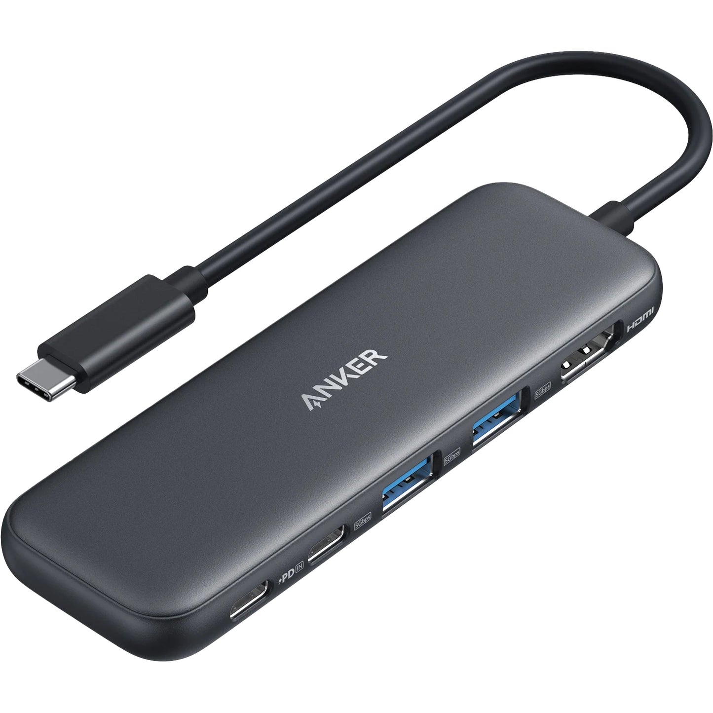 Hub USB-C Anker 332, 2 x USB-A - 2 x USB-C - 1 x HDMI, Γκρι A8355H11