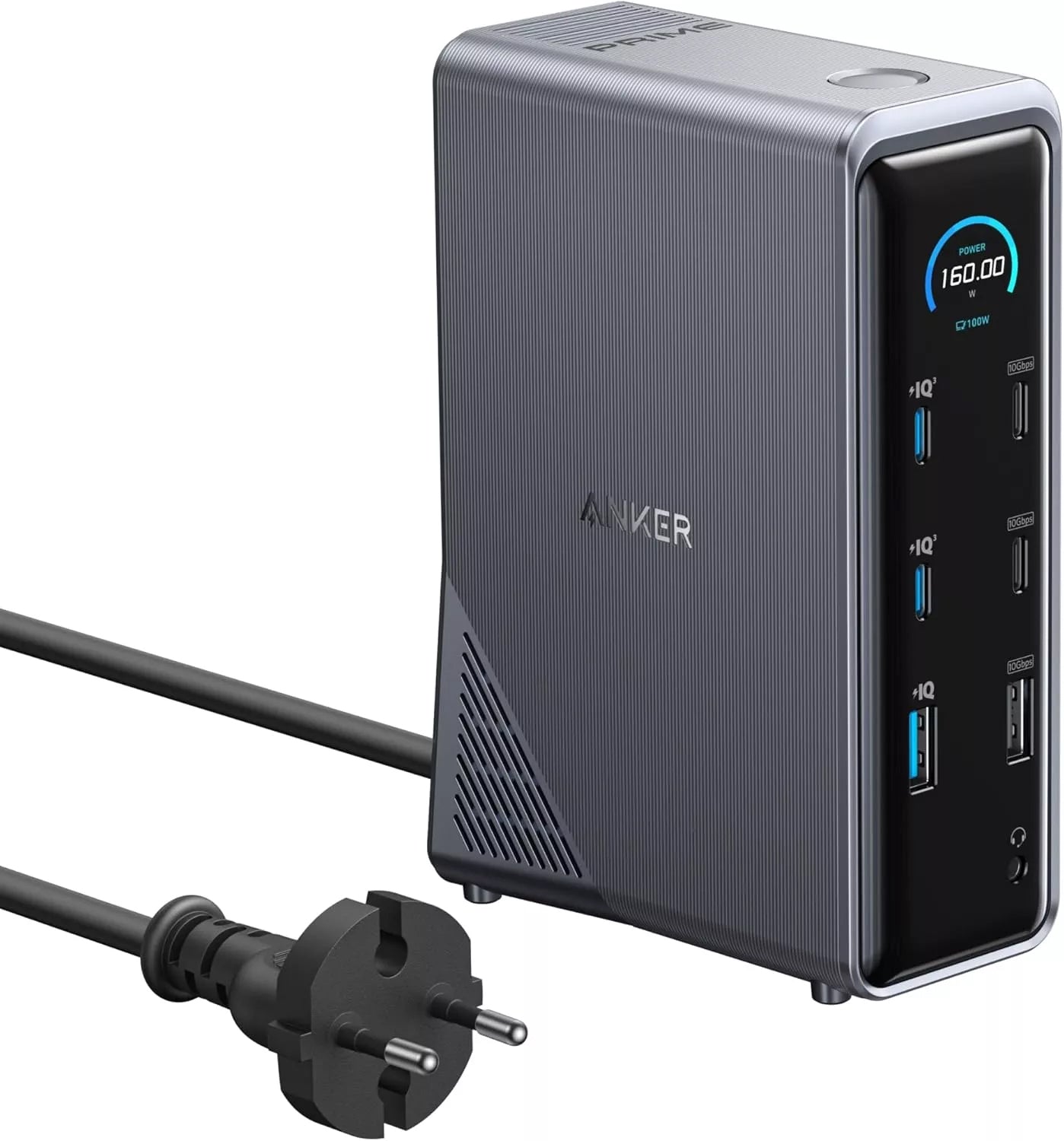 Hub Πολλαπλών Λειτουργιών Anker Prime 737, 2 x USB-A 3.0 - 3 x USB-A - 5 x USB-C - 2 x HDMI - 1 x Jack 3.5mm - 1 x RJ45, Μαύρο A83B63A1