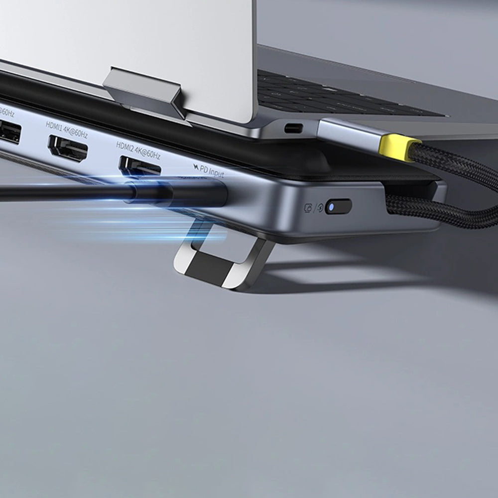 Hub USB-C Baseus EliteJoy EH3, 12in1, Γκρι B00051300111-00