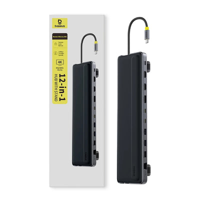 Hub USB-C Baseus EliteJoy EH3, 12in1, Γκρι B00051300111-00