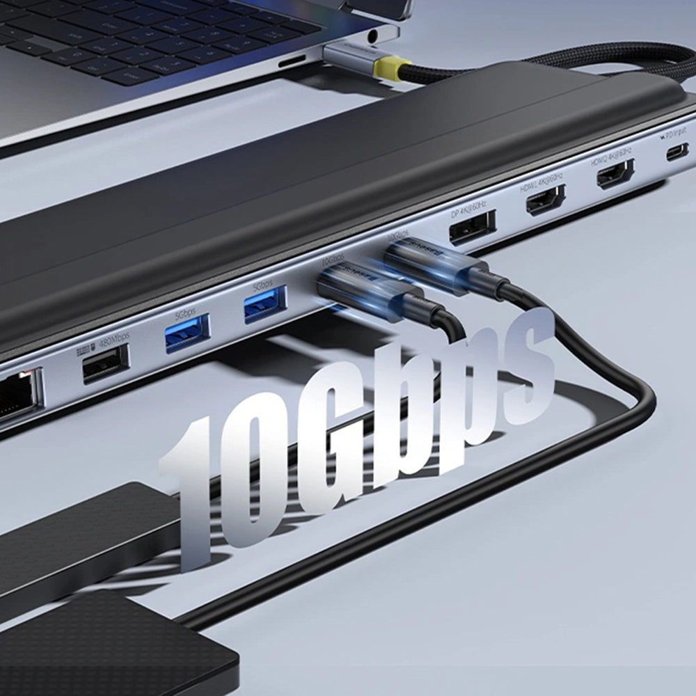 Hub USB-C Baseus EliteJoy EH3, 12in1, Γκρι B00051300111-00