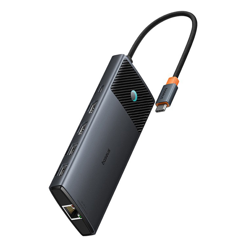 Hub USB-C Baseus Gleam II, 10in1, Μαύρο B0114200
