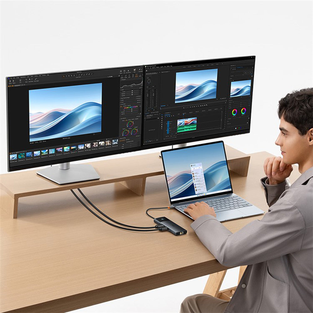 Hub USB-C Baseus Gleam II, 10in1, Μαύρο B0114200
