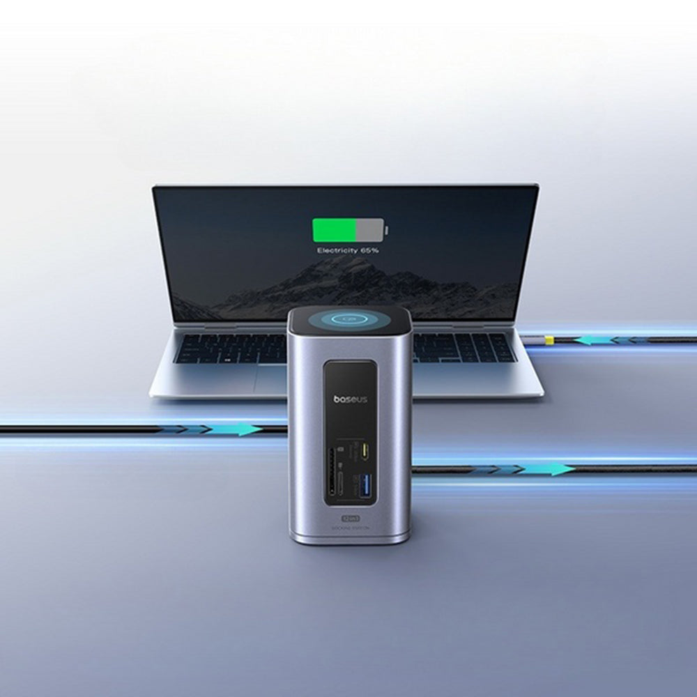 Hub USB-C Baseus NU1 Air Spacemate, 12in1, Γκρι B00061800123-00