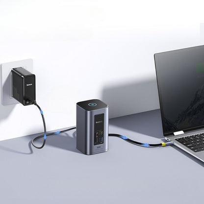 Hub USB-C Baseus NU1 Air Spacemate, 12in1, Γκρι B00061800123-00