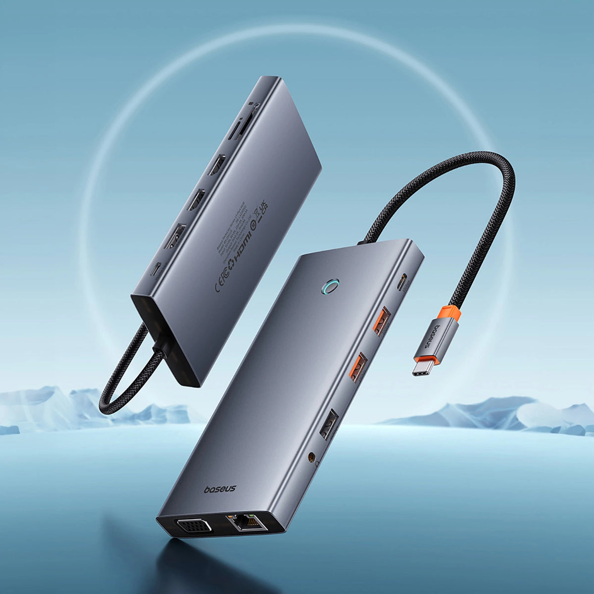 Hub USB-C Baseus PortalJoy, 13in1, Γκρι B00053002811-01