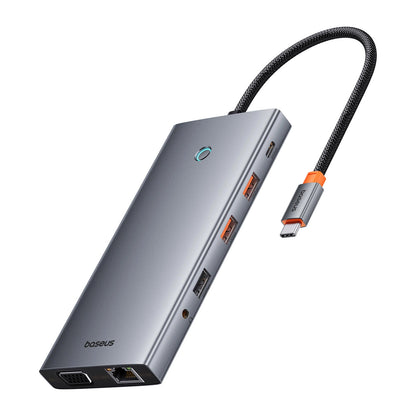 Hub USB-C Baseus PortalJoy, 13in1, Γκρι B00053002811-01