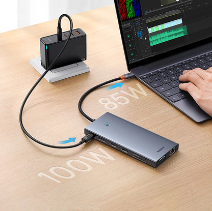Hub USB-C Baseus PortalJoy, 13in1, Γκρι B00053002811-01