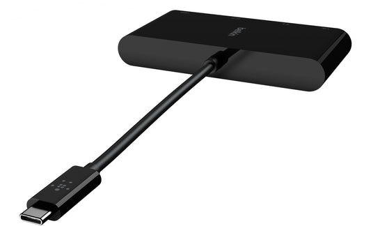 Hub USB-C Belkin Connect, 1 x USB-A 3.0 - 1 x HDMI - 1 x VGA - 1 x RJ45, Μαύρο AVC005btBK