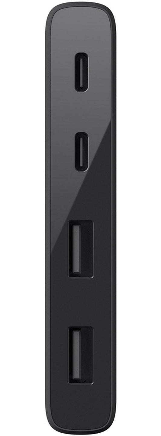 Hub USB-C Belkin Mini, 2 x USB-A 3.1 - 2 x USB-C, Μαύρο F4U090btBLK
