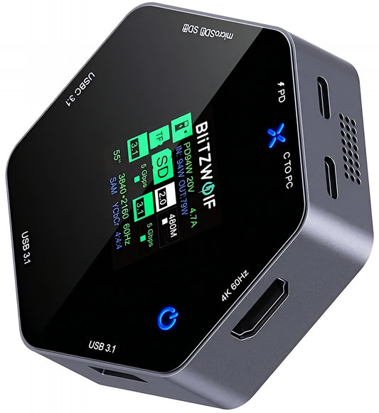 Hub USB-C BlitzWolf BW-TH16, 8σε1, Γκρι