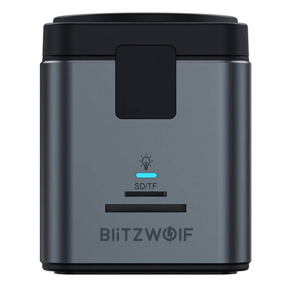 USB-C Hub with Wireless QI Charging BlitzWolf BW-TH17, 9in1, Black