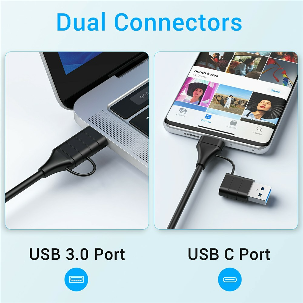 Hub USB-C με Ασύρματη Φόρτιση QI OEM YC7209, 10σε1, Γκρι