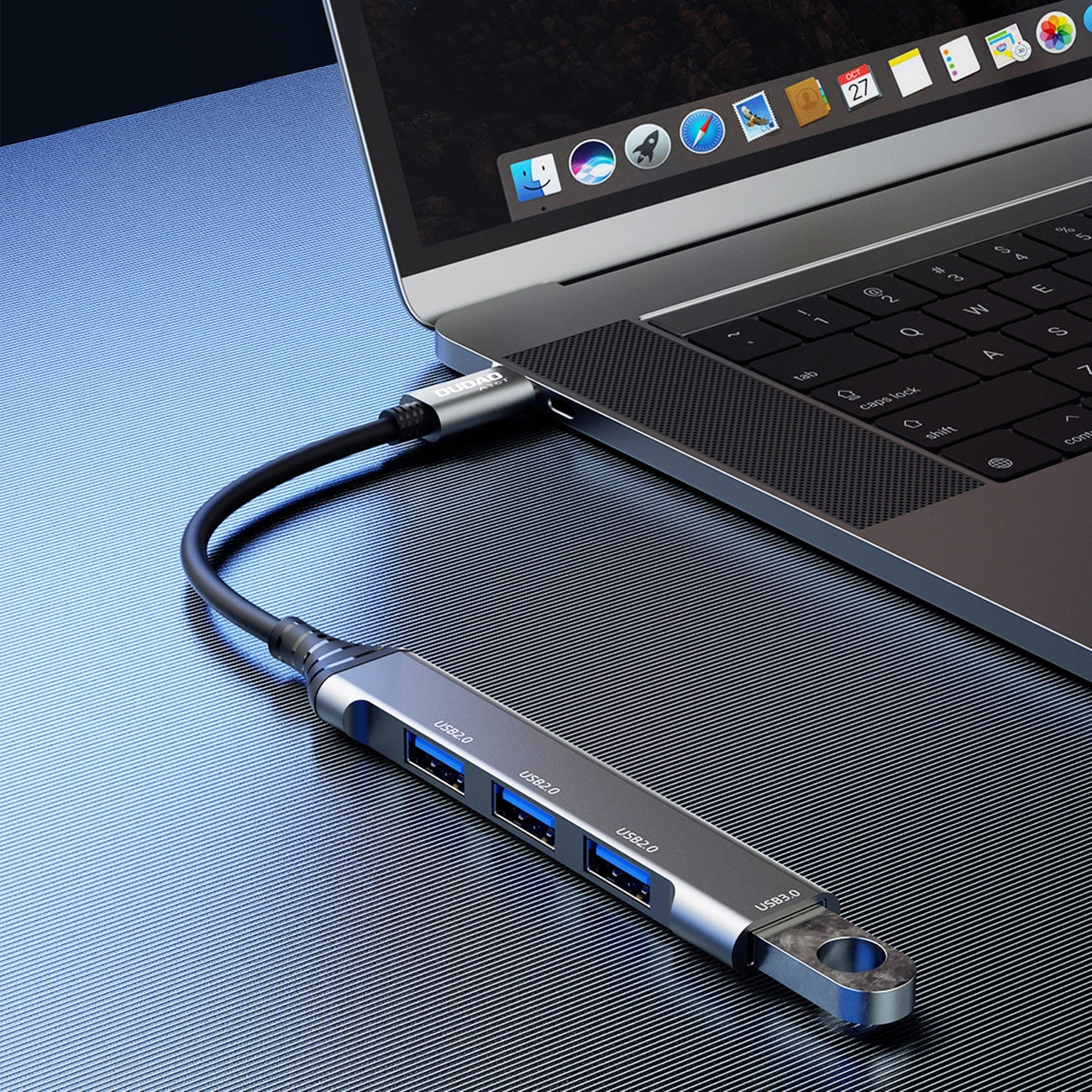 Hub USB-C Dudao A16T, 1 x USB-A 3.0 - 3 x USB-A, Μαύρο