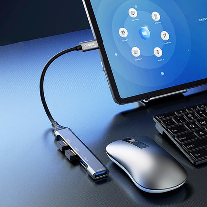 Hub USB-C Dudao A16T, 1 x USB-A 3.0 - 3 x USB-A, Μαύρο