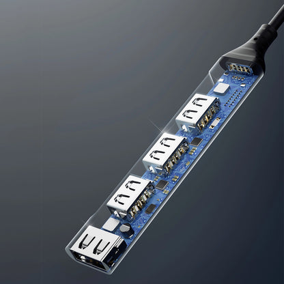 Hub USB-C Dudao A16T, 1 x USB-A 3.0 - 3 x USB-A, Μαύρο
