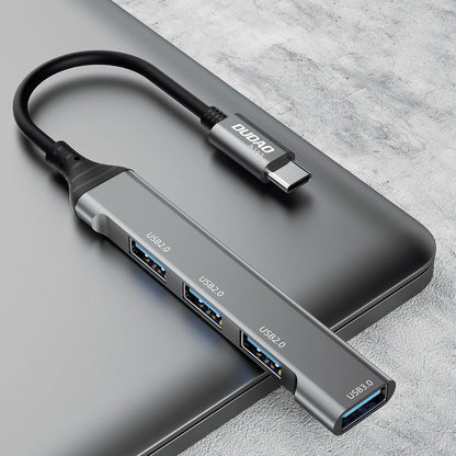 Hub USB-C Dudao A16T, 1 x USB-A 3.0 - 3 x USB-A, Μαύρο