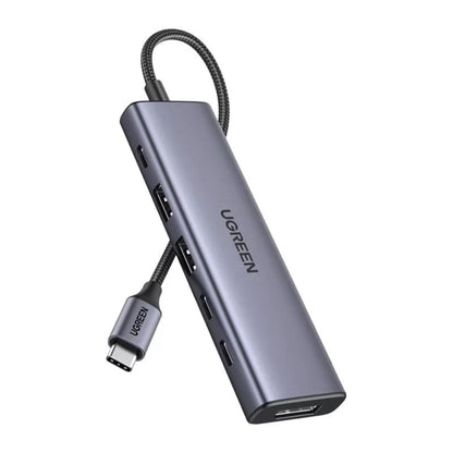 Hub USB-C UGREEN CM511 (75586), 6 σε 1, Γκρι